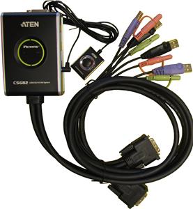 ATEN CS682 - KVM / audio / USB switch - 2 ports