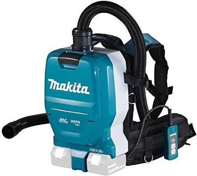 Makita DVC261ZX15 Akku-Rucksack Staubsauger 2x18V (ohne Akku, ohne LadegerĂ¤t)