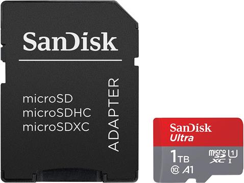 1TB SanDisk Ultra microSDXC 150MB/s +Adapter