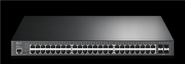TP-Link JetStream 48-Port Gigabit and 4-Port 10GE SFP L2 Managed Switch with 48-Port PoE