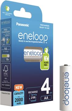Baterija PANASONIC Eneloop BK3MCDE4BE, tip AA, punjive, 1900 mAh, 4kom