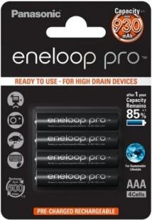 Baterija PANASONIC Eneloop PRO BK4HCDE4BE, tip AAA, punjive, 930 mAh, 4kom