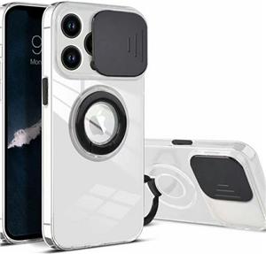 MM TPU IPHONE 13 PRO 6.1 CLEAR CAM AND RING, 2mm black