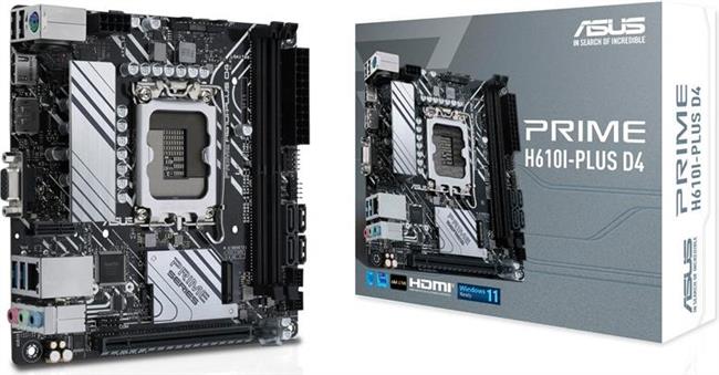 ASUS PRIME H610I-PLUS D4-CSM - motherboard - mini ITX - LGA1700 Socket - H610