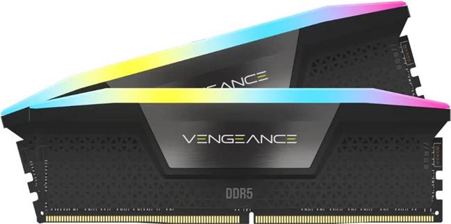 CORSAIR Vengeance RGB - DDR5 - kit - 32 GB: 2 x 16 GB - DIMM 288-pin - 7200 MHz / PC5-57600 - unbuffered