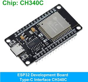 NodeMCU ESP32 development board WIFI + Bluetooth IoT smart home ESP-32, CH340C, USB Type-C