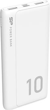 Silicon Power punjač Powerbank GP15, 10000mAh, 10.5W, 2×USB-A/1×USB-C/Micro USB, bijeli