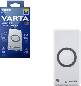 Varta Wireless Power Bank 10000, 10000mAh, 2×USB-A/1×USB-C