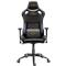 CANYON Nightfall G?-7 Gaming chair, PU leather, Cold molded foam, Metal Frame, Top gun mechanism, 90-160 dgree, 3D armrest, Class 4 gas lift, metal base ,60mm Nylon Castor, black and orange stitching