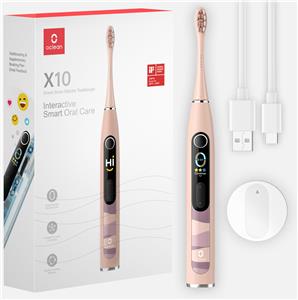 Oclean X10 electric sonic toothbrush pink