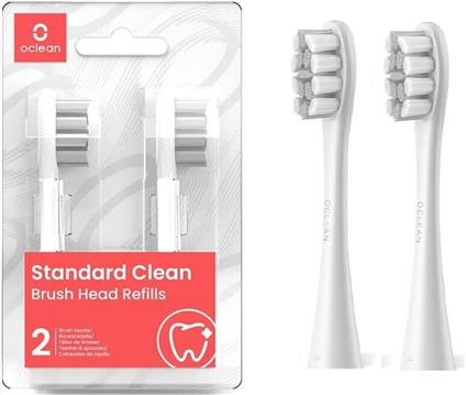 Oclean Plaque Control two attachments for electric toothbrush gray