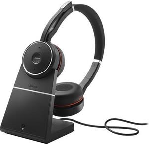 Jabra Evolve 75 SE UC Stereo - headset - with charging stand