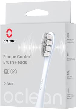 Oclean P1C9 Plaque Control two attachments for electric toothbrush X PRO digital, gray