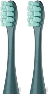 Oclean Standard two attachments for an electric toothbrush green