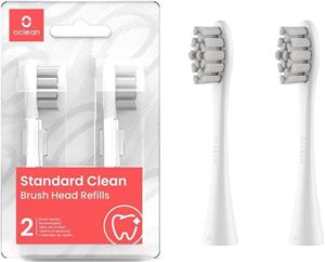 Oclean Standard two attachments for an electric toothbrush white