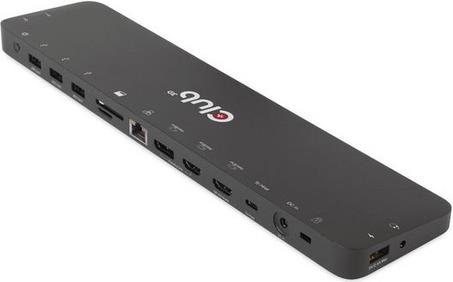 Docking station Club 3D 13 v 1, USB-C, 2x HDMI, DP, 5x USB-A, RJ45, SD+TF, AUX