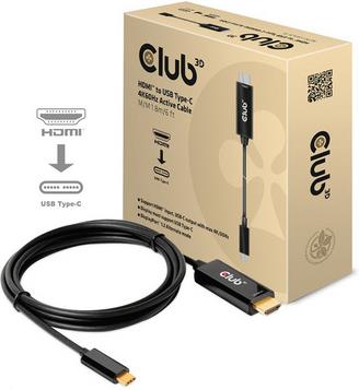 Cable HDMI to USB-C Club3D CAC-1334, 4K@60Hz, Active 1.8m