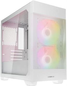 Case Lian Li LANCOOL 205M Mesh, Micro-ATX, Tempered Glass, White