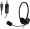 Headset Ewent, volume control, mic, USB, EW3568