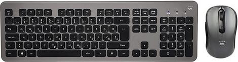 Key. & Mou. Ewent Wireless Scissor Keyboard and Mouse bundle, USB, SLO