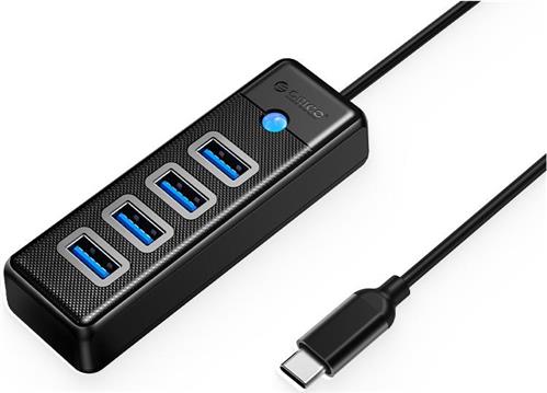 Orico 4-portni USB-C hub, crni (ORICO-PW4U-C3-015-BK-EP)