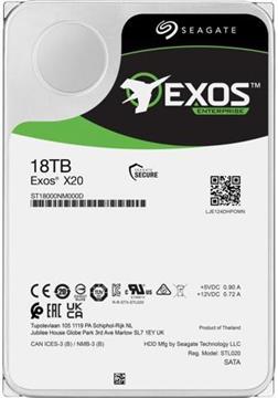 Seagate Exos X20 ST18000NM000D - hard drive - 18 TB - SAS 12Gb/s