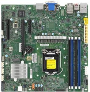 SUPERMICRO X12SCZ-F - motherboard - micro ATX - LGA1200 Socket - W480