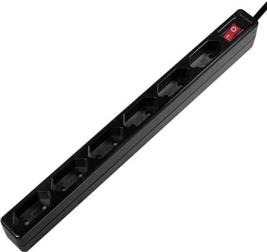 LogiLink - Slim - power strip - 3400 Watt