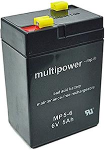Baterija akumulatorska MULTIPOWER, 6V, 5Ah, 70x48x102 mm