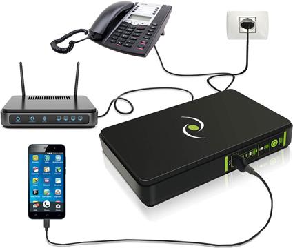 Tecnoware UPS ERA PLUS DC PoE USB power supply for devices such as modems, WiFi routers