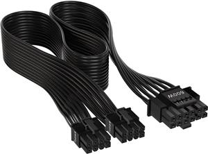 Corsair VGA PCIe5.0 12VHPWR Adapter Kabel (12+4pin) crni 600W, 65cm