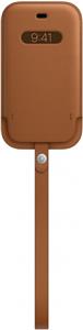 Apple iPhone 12 mini Leather Sleeve with MagSafe - Saddle Brown