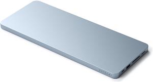 Satechi USB-C Slim Dock 24" IMAC (1xType-C Upstream Port,2x USB 2.0,1xMicro SD,1xSD Card,1xUSB-A,1x M.2 SSD slot, 1xUSB-C) colour match cable inc. - Blue