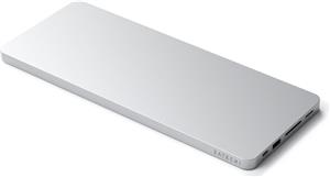 Satechi USB-C Slim Dock 24" IMAC (1xType-C Upstream Port,2x USB 2.0,1xMicro SD,1xSD Card,1xUSB-A,1x M.2 SSD slot, 1xUSB-C) colour match cable inc. - Silver