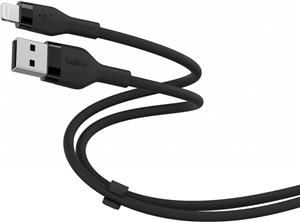 Belkin BOOST CHARGE Silicone cable USB-A to Lightning - 3M - Black