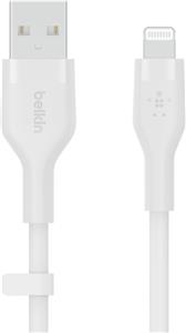 Belkin BOOST CHARGE Silicone cable USB-A to Lightning - 3M - White