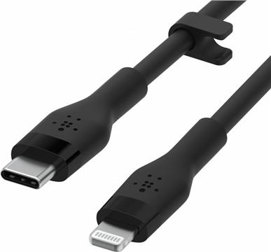 Belkin BOOST CHARGE Silicone cable USB-C to Lightning - 1M - Black