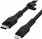 Belkin BOOST CHARGE Silicone cable USB-C to Lightning - 1M - Black