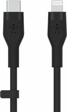 Belkin BOOST CHARGE Silicone cable USB-C to Lightning - 2M - Black