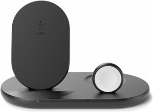 Belkin BOOST CHARGE 3-in-1 Wireless Charger for Apple Devices - Black