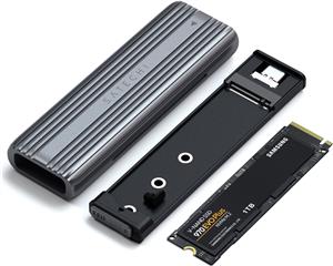 Satechi USB-C NVME & SATA SSD Enclosure USB-C (SSD not included) Solid State Drives size 2242/2260/2280 - Grey