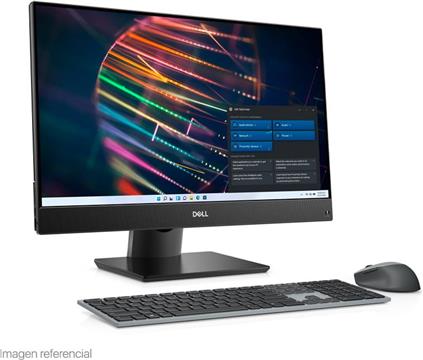 Dell OptiPlex 5400 AIO, 23.8" FHD (1920x1080), Intel Core i7-12700 (25MB, 12C, 2.1GHz to 4.9GHz, 65W, TDP), 16GB (2x8GB) DDR5 4400MHz UDIMM, M.2 256GB PCIe, Intel UHD 770, DVDRW, TPM, Mouse/Kb, Win11P