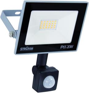 LED Reflektor 20W - prirodno bijela boja svjetla, sa PIR senzorom, IP65, sivi