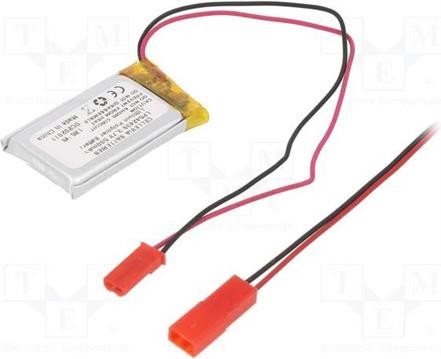 Baterija litijeva 3,7V Li-po 500 mAh, LP542439