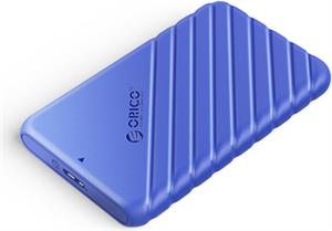 Case ext. 2,5" HDD/SSD, USB 3.0 to SATA3, tool-free, blue, ORICO 25PW1U3