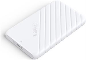 Case ext. 2,5" HDD/SSD, USB 3.0 to SATA3, tool-free, white, ORICO 25PW1U3