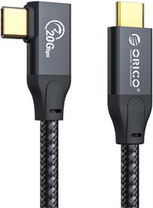Cable L-Shape USB-C to USB-C, USB 3.2 Gen2, 20Gbps, 100W PD, 4K 60Hz, 2m, ORICO CL32-10
