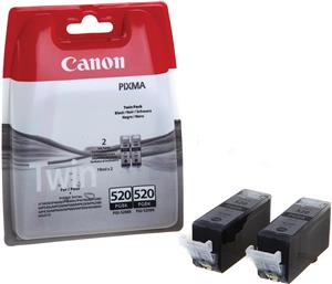 Canon PGI-520BK Twin Pack - 2-pack - black - original - ink tank