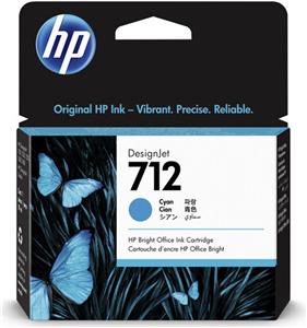 HP 712 - cyan - original - DesignJet - ink cartridge