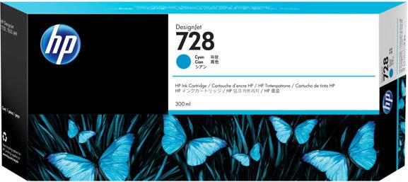 HP 728 - cyan - original - DesignJet - ink cartridge